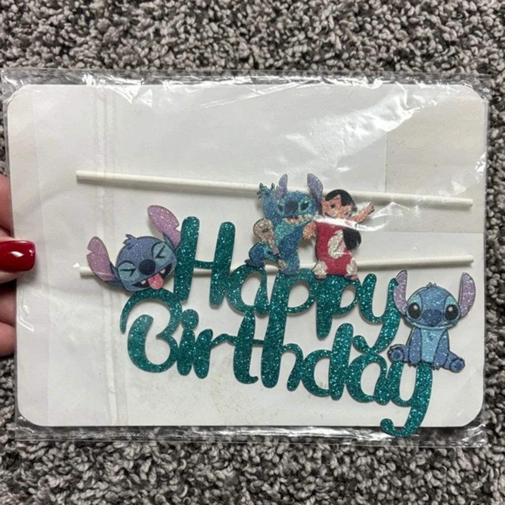 Stitch Happy Birthday Cake Topper